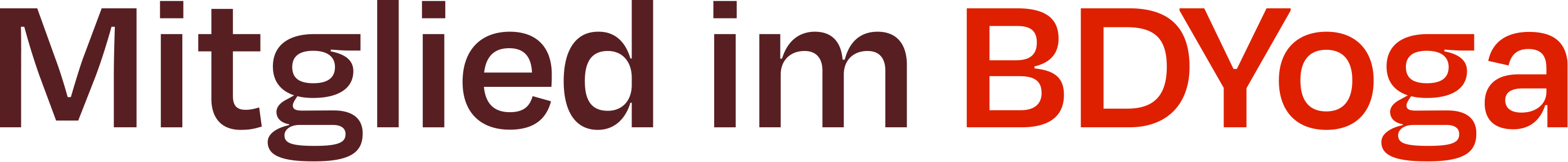 Schrift: "Mitglied im BDYoga"